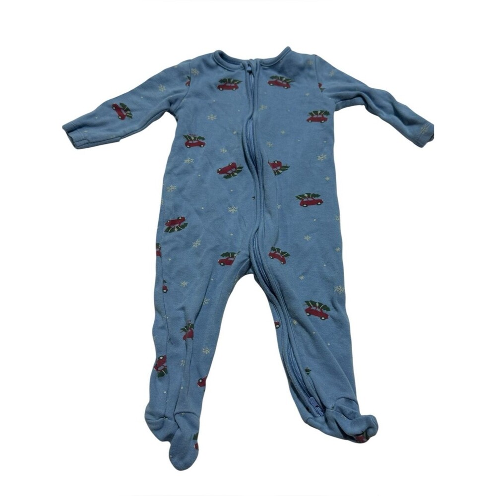 MORI Novelty Printed Bamboo Christmas Snug Fit Zip Up Bodysuit Onesie